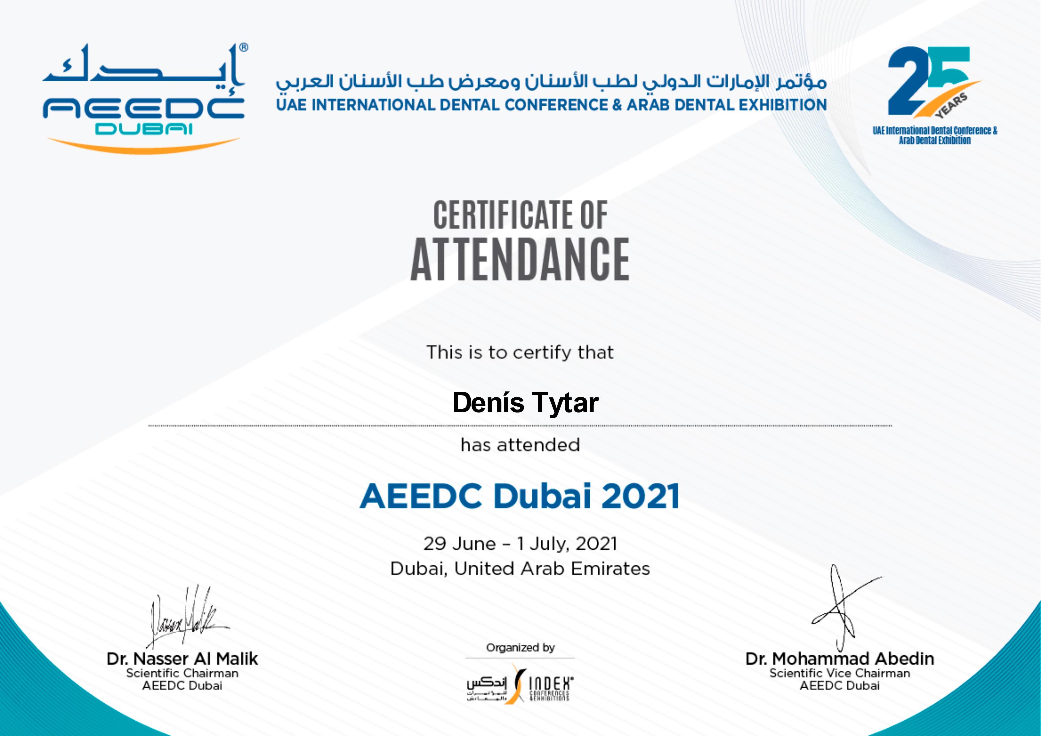 AEEDC. UAE international dental conference & arab dental exhibition